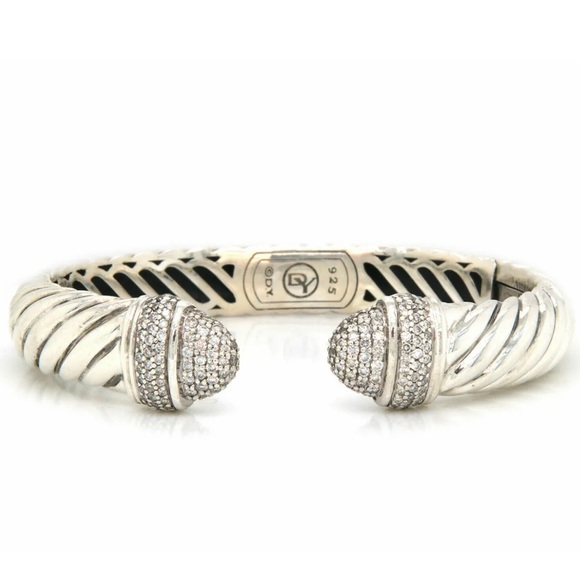 David Yurman Waverly Hinged Cuff Bracelet 10 MM - Picture 2 of 10